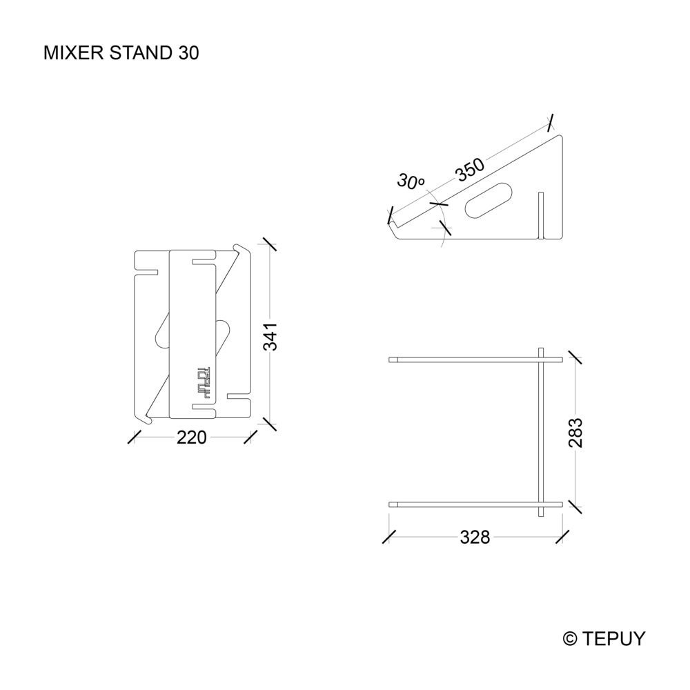 Mixer stand 30º - Image 10
